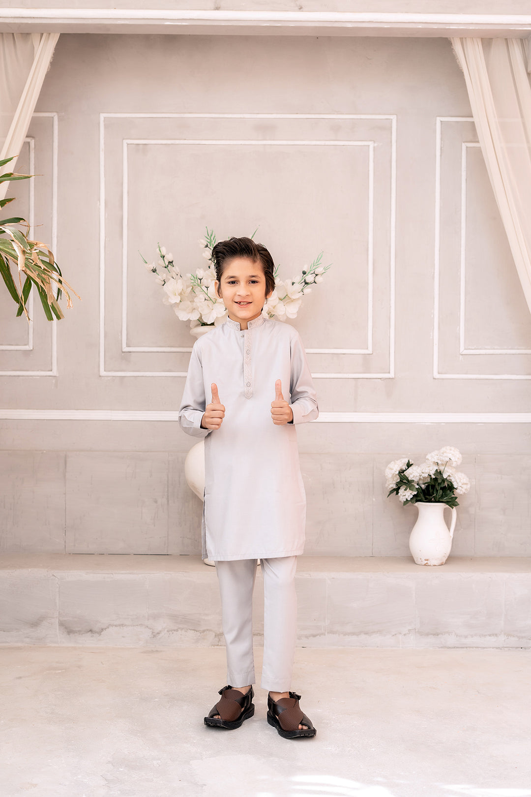 Light Grey Toyobo Kurta Trouser