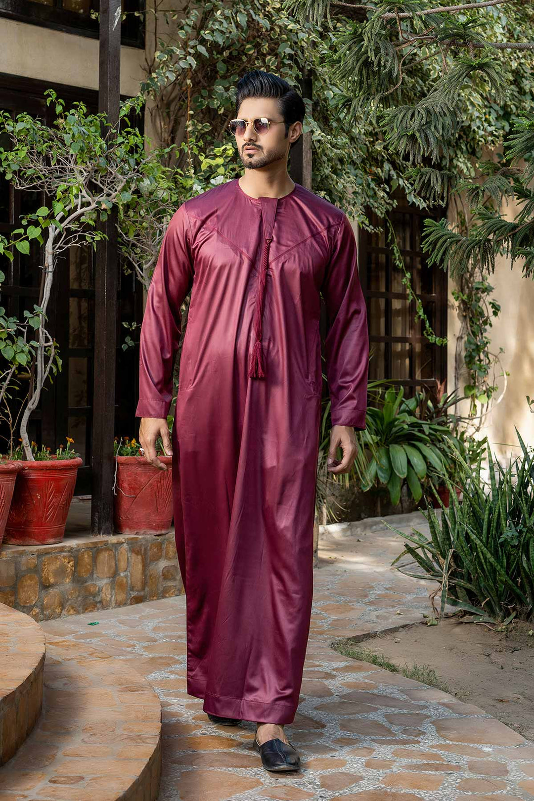 Maroon Emirati Thobe