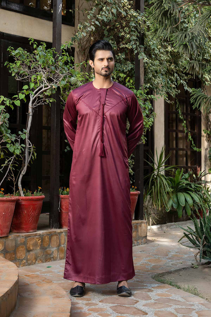 Maroon Emirati Thobe