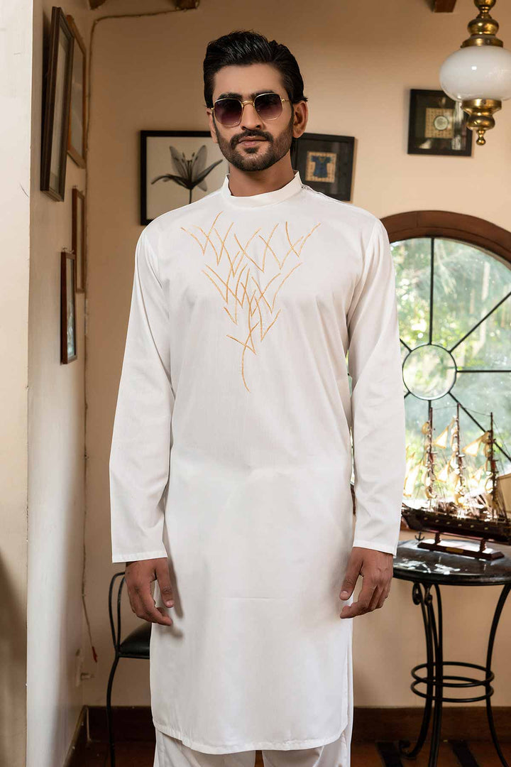 Afghani Cotton Silk Shalwar Kameez