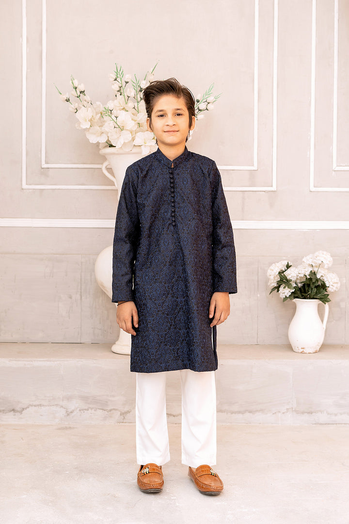 Classic Dark Blue Kurta Trouser