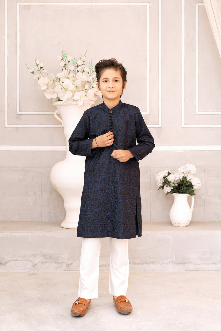 Classic Dark Blue Kurta Trouser