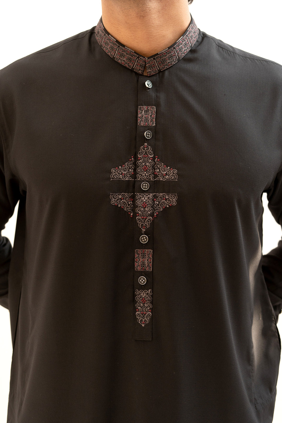 Black Embroidered Shalwar Kameez